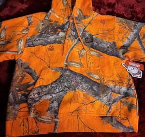REALTREE EDGE Orange Camouflage Hoodie•XL•EMPYRE•UNISEX~HOT! NEW! $89.99